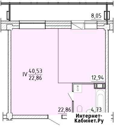 1-комнатная квартира, 42 м², 3/17 эт. на продажу в Абакане Абакан - изображение 1