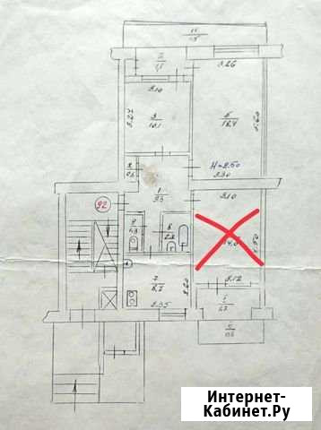 2-комнатная квартира, 70 м², 1/5 эт. в аренду на длительный срок в Феодосии Феодосия - изображение 1