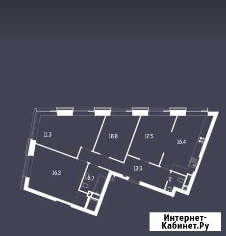 4-комнатная квартира, 95 м², 27/52 эт. на продажу в Москве Москва - изображение 1