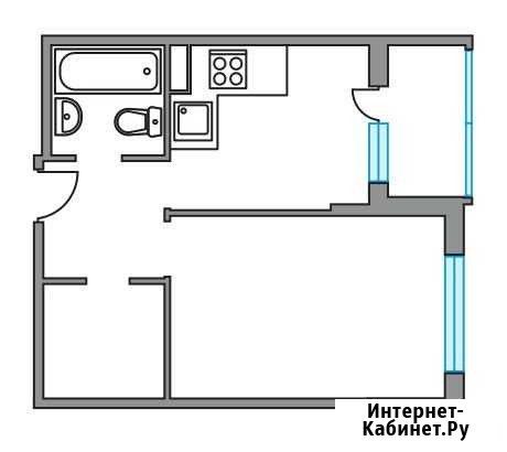 1-комнатная квартира, 34.8 м², 6/6 эт. на продажу в Пироговском Пироговский - изображение 1