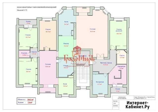 6-комнатная квартира, 264.2 м², 3/3 эт. на продажу в Сергиевом Посаде Сергиев Посад - изображение 1