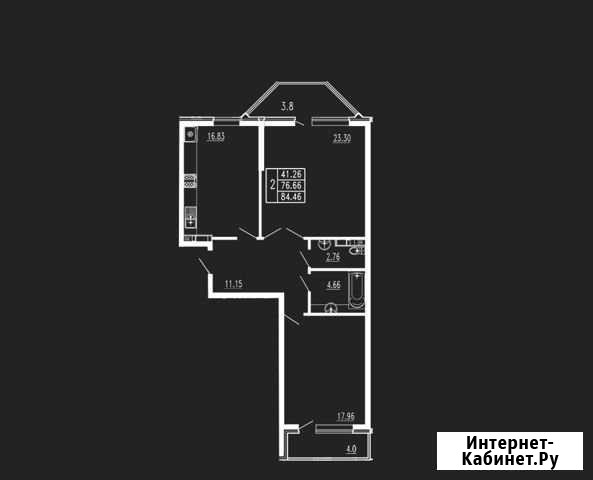 2-комнатная квартира, 84.5 м², 3/14 эт. на продажу в Анапе Анапа - изображение 1