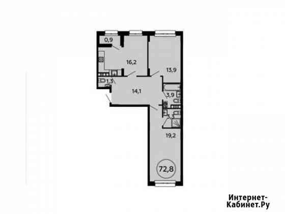 2-комнатная квартира, 72.8 м², 13/16 эт. на продажу в Коммунарке Коммунарка