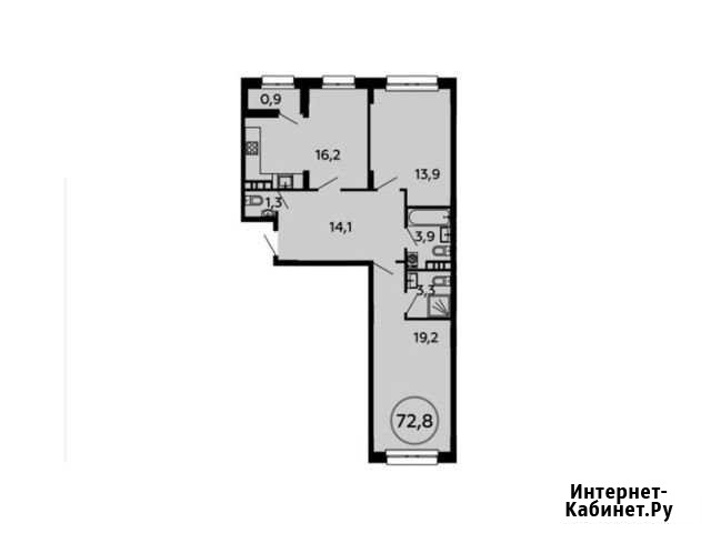 2-комнатная квартира, 72.8 м², 13/16 эт. на продажу в Коммунарке Коммунарка - изображение 1