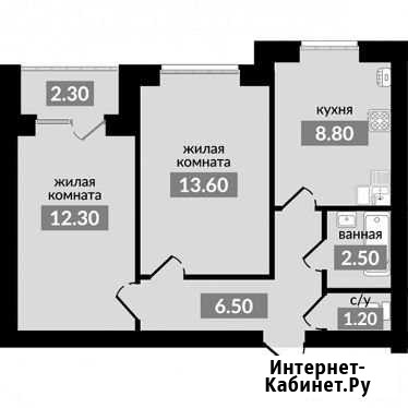 2-комнатная квартира, 46.9 м², 1/4 эт. на продажу в Михайловске Ставропольского края Михайловск - изображение 1
