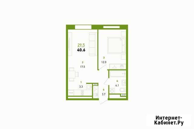 1-комнатная квартира, 40.6 м², 9/26 эт. на продажу в Уфе Уфа - изображение 1