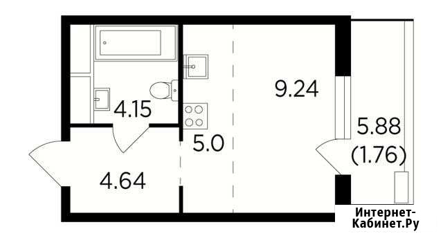 1-комнатная квартира, 24.8 м², 14/25 эт. на продажу в Одинцово Одинцово - изображение 1