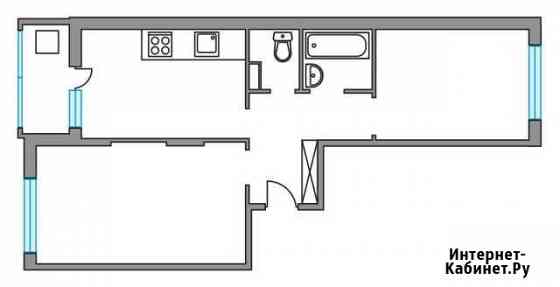 2-комнатная квартира, 54.8 м², 6/6 эт. на продажу в Пироговском Пироговский