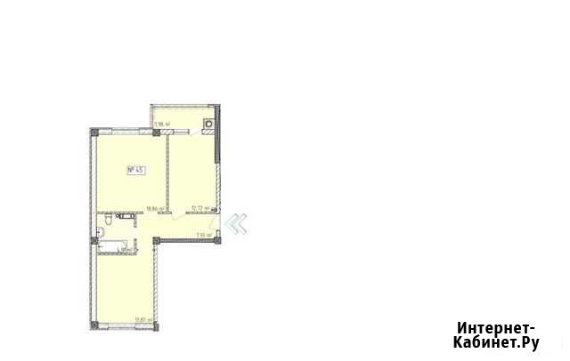 2-комнатная квартира, 59.9 м², 9/9 эт. на продажу в Симферополе Симферополь - изображение 1