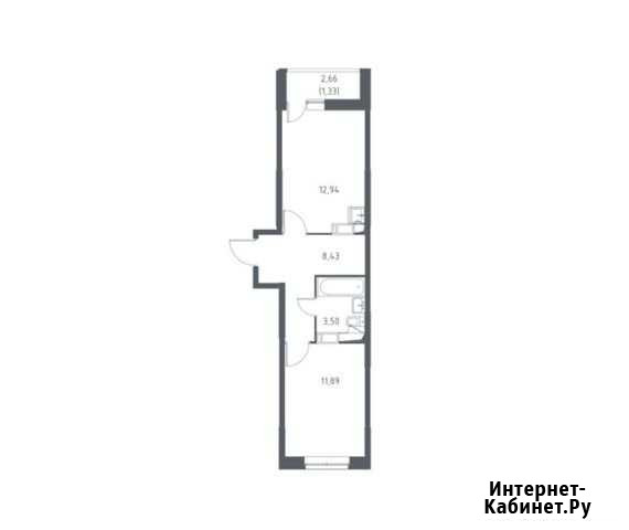 1-комнатная квартира, 38.1 м², 9/17 эт. на продажу в Видном Видное - изображение 1