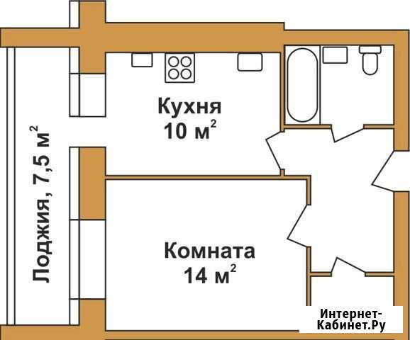1-комнатная квартира, 38.5 м², 2/9 эт. на продажу в Арзамасе Арзамас - изображение 1