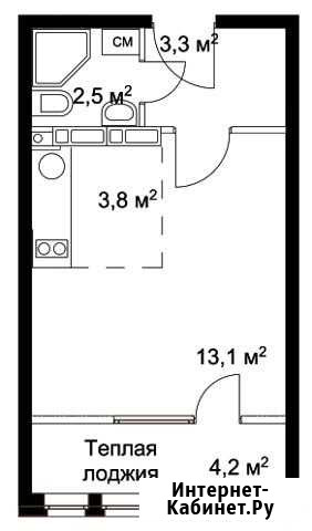 Квартира-студия, 26.9 м², 10/10 эт. на продажу в Нижнем Новгороде Нижний Новгород - изображение 1