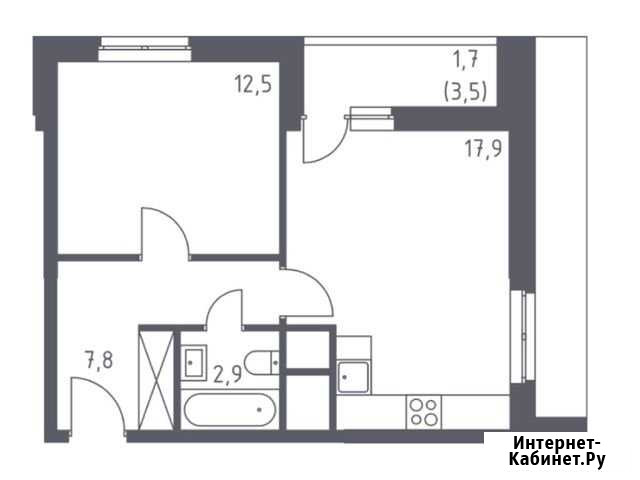 2-комнатная квартира, 42.8 м², 24/32 эт. на продажу в Красногорске Московской области Красногорск - изображение 1