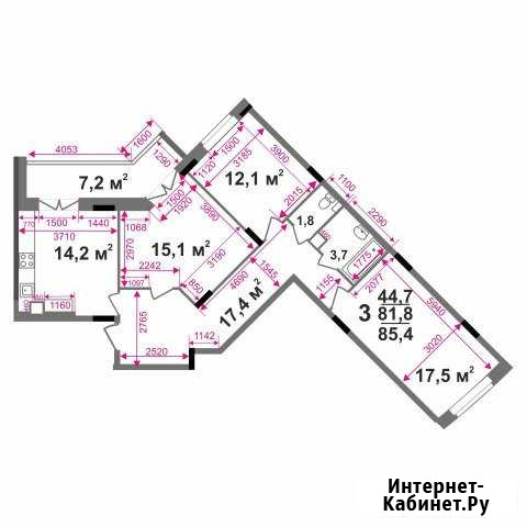 3-комнатная квартира, 85.4 м², 5/15 эт. на продажу во Владимире Владимир - изображение 1