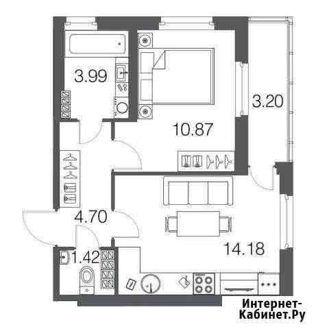 1-комнатная квартира, 35.2 м², 4/4 эт. на продажу в Токсово Токсово