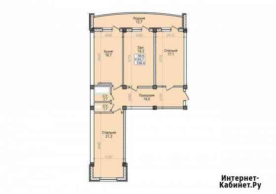 3-комнатная квартира, 106.4 м², 7/10 эт. на продажу в Каспийске Каспийск