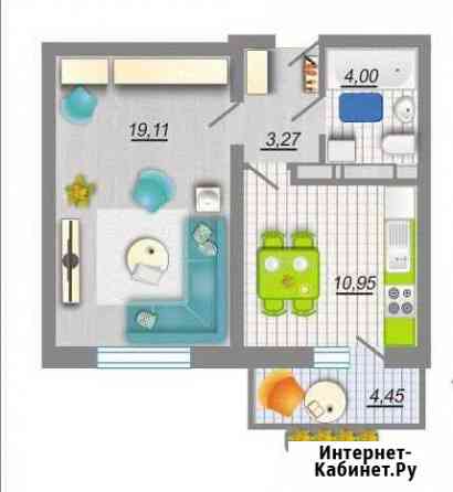 1-комнатная квартира, 38 м², 9/17 эт. на продажу в Воронеже Воронеж