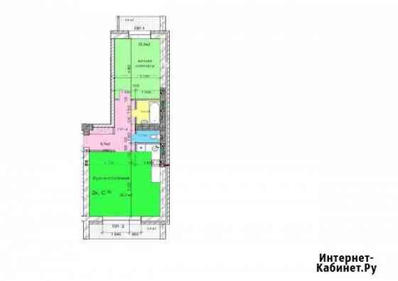 2-комнатная квартира, 64 м², 1/3 эт. на продажу в Новосибирске Новосибирск