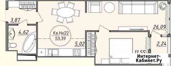 2-комнатная квартира, 53.4 м², 2/9 эт. на продажу в Ялте Ялта