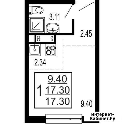 Квартира-студия, 17.3 м², 2/17 эт. на продажу в Лыткарино Лыткарино - изображение 1