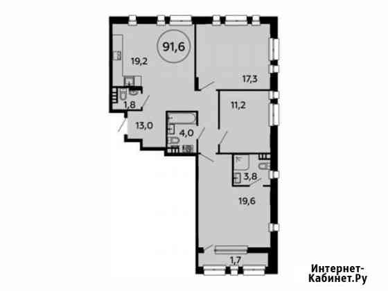 3-комнатная квартира, 91.6 м², 4/16 эт. на продажу в Коммунарке Коммунарка