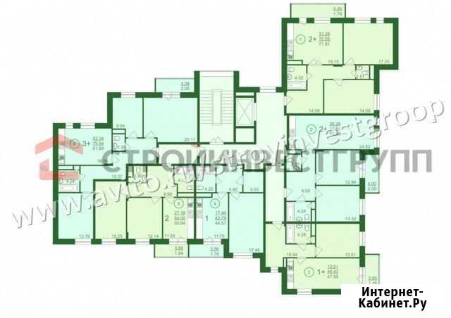 2-комнатная квартира, 68.7 м², 2/7 эт. на продажу в Сургуте Ханты-Мансийского АО Сургут - изображение 1