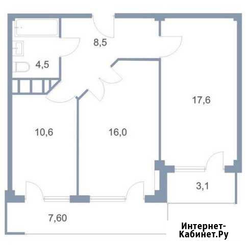 2-комнатная квартира, 68 м², 6/7 эт. на продажу в Дубовом Дубовое - изображение 1