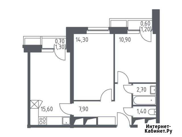 2-комнатная квартира, 54.1 м², 17/32 эт. на продажу в Красногорске Московской области Красногорск - изображение 1