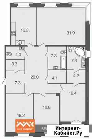 4-комнатная квартира, 157.2 м², 3/9 эт. на продажу в Санкт-Петербурге Санкт-Петербург