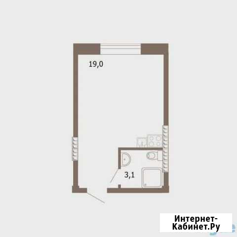 Квартира-студия, 23 м², 3/5 эт. на продажу в Лесосибирске Лесосибирск - изображение 1