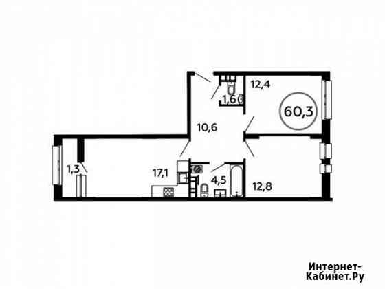 2-комнатная квартира, 60.3 м², 8/16 эт. на продажу в Коммунарке Коммунарка