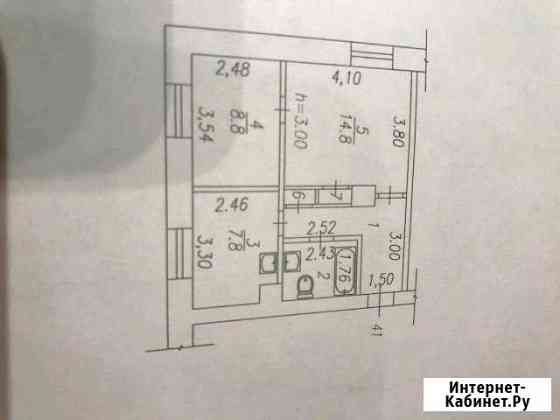 2-комнатная квартира, 43 м², 3/5 эт. на продажу в Новокузнецке Новокузнецк