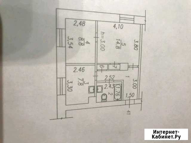 2-комнатная квартира, 43 м², 3/5 эт. на продажу в Новокузнецке Новокузнецк - изображение 1
