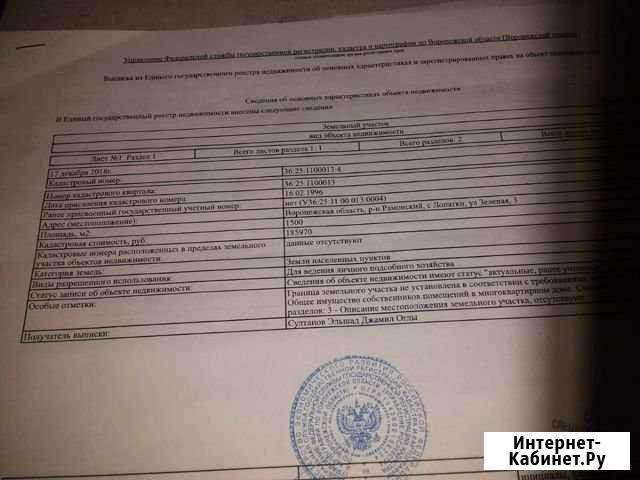Участок ИЖС 15 сот. на продажу в Рамони Рамонь - изображение 1