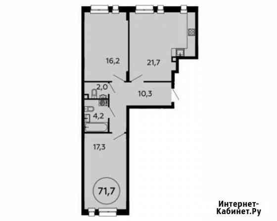 2-комнатная квартира, 71.7 м², 2/16 эт. на продажу в Коммунарке Коммунарка