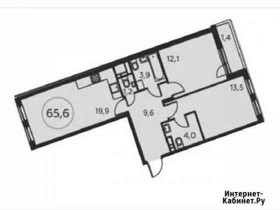 2-комнатная квартира, 65.6 м², 12/15 эт. на продажу в Коммунарке Коммунарка