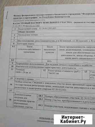 Участок ИЖС 17 сот. на продажу в Иглино Иглино