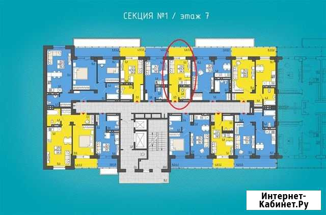Квартира-студия, 18.3 м², 7/18 эт. на продажу в Красноярске Красноярск - изображение 1