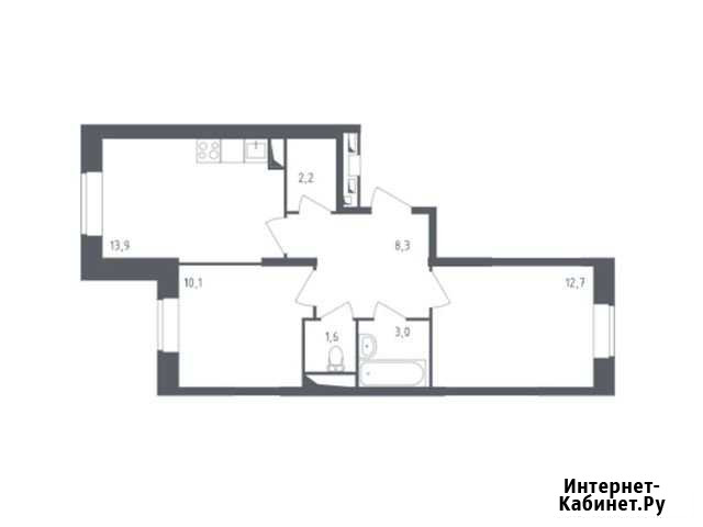 2-комнатная квартира, 51.8 м², 2/25 эт. на продажу в Красногорске Московской области Красногорск - изображение 1