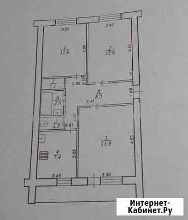 3-комнатная квартира, 64.3 м², 2/5 эт. на продажу в Конаково Конаково