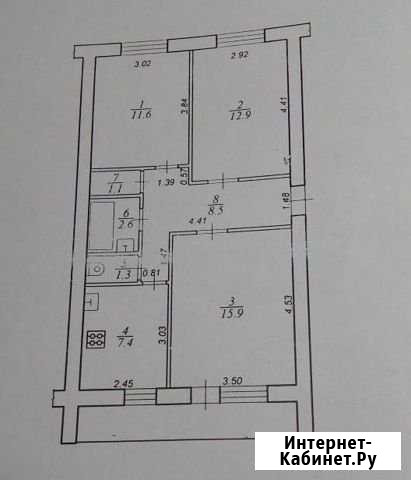 3-комнатная квартира, 64.3 м², 2/5 эт. на продажу в Конаково Конаково - изображение 1