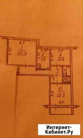 3-комнатная квартира, 66.5 м², 2/5 эт. на продажу в Печоре Печора