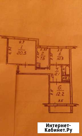 3-комнатная квартира, 66.5 м², 2/5 эт. на продажу в Печоре Печора - изображение 1