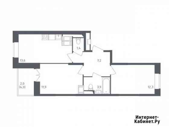 2-комнатная квартира, 52.3 м², 19/25 эт. на продажу в Красногорске Московской области Красногорск