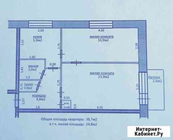 2-комнатная квартира, 39 м², 2/5 эт. на продажу в Яровом Яровое