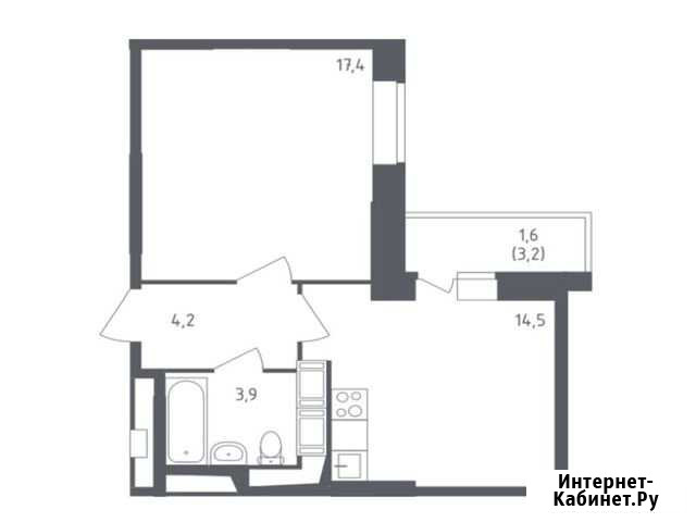 1-комнатная квартира, 41.6 м², 17/25 эт. на продажу в Красногорске Московской области Красногорск - изображение 1