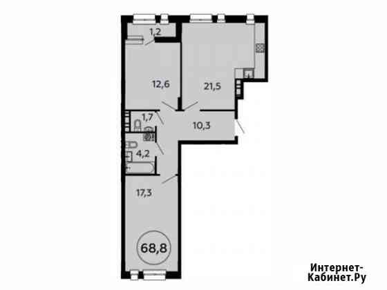 2-комнатная квартира, 68.8 м², 13/16 эт. на продажу в Коммунарке Коммунарка