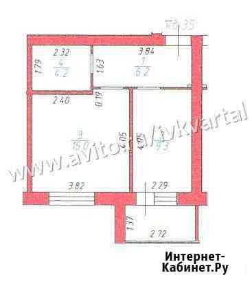 1-комнатная квартира, 38.4 м², 4/5 эт. на продажу в Иваново Иваново