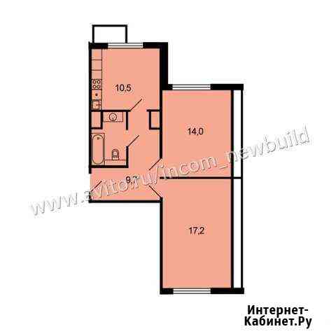 2-комнатная квартира, 55.3 м², 1/17 эт. на продажу в Одинцово Одинцово