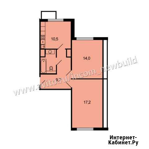 2-комнатная квартира, 55.3 м², 1/17 эт. на продажу в Одинцово Одинцово - изображение 1